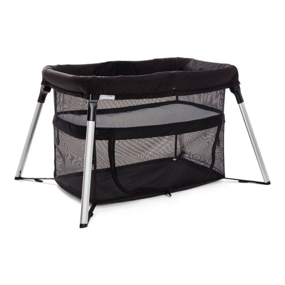 Munchkin -  Ultra-Lite 3-in-1 Playard Crib and Bassin Black